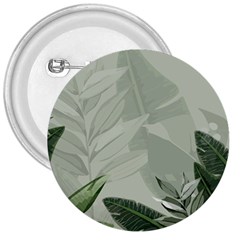 Banana Leaf Plant Pattern 3  Buttons by anzea