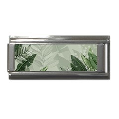 Banana Leaf Plant Pattern Superlink Italian Charm (9mm) by anzea