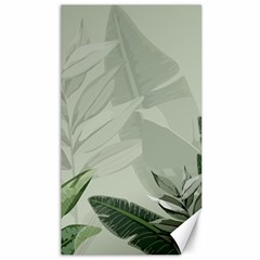 Banana Leaf Plant Pattern Canvas 40  X 72  by anzea