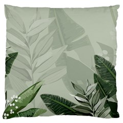 Banana Leaf Plant Pattern Large Cushion Case (two Sides) by anzea