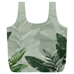 Banana Leaf Plant Pattern Full Print Recycle Bag (xxxl) by anzea