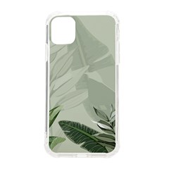 Banana Leaf Plant Pattern Iphone 11 Tpu Uv Print Case by anzea