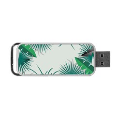 Illustrations Foliage Background Border Portable Usb Flash (one Side) by anzea