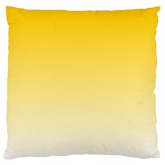 Gradient  Green, Yellow Large Premium Plush Fleece Cushion Case (two Sides) by 2607694c