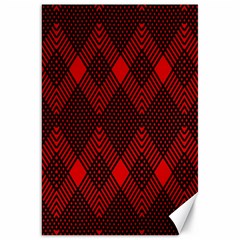 Pattern Red Black, Canvas 20  X 30  by 2607694c