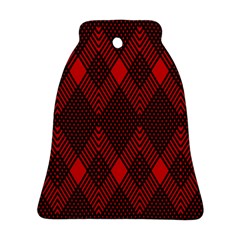 Pattern Red Black, Bell Ornament (two Sides) by 2607694c