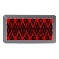 Pattern, Red, Black,  Memory Card Reader (mini) by 2607694c