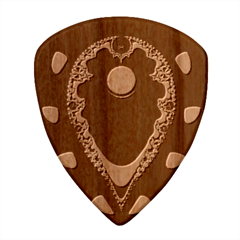 Fractal Eye Wood Guitar Pick (set Of 10) by dedoma