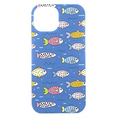 Sea Fish Blue Submarine Animal Iphone 15 Black Uv Print Pc Hardshell Case by Proyonanggan