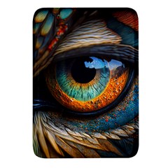 Eye Bird Feathers Vibrant Rectangular Glass Fridge Magnet (4 Pack) by Hannah976