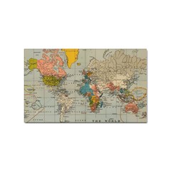 Vintage World Map Sticker Rectangular (10 Pack) by Loisa77