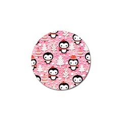 Cute Penguin Pattern Golf Ball Marker (4 Pack) by Loisa77