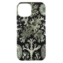 Weave Haeckel Lichenes Photobionten Iphone 15 Black Uv Print Pc Hardshell Case by Cemarart