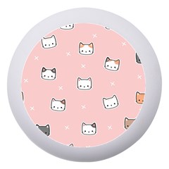 Cute Cat Cartoon Doodle Seamless Pink Pattern Dento Box With Mirror by Grandong