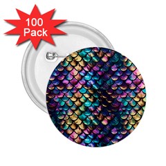 Rainbow Scales 2 25  Buttons (100 Pack)  by zappwaits