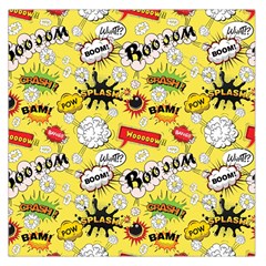 Cartoon Comics Pattern Square Satin Scarf (36  X 36 ) by Loisa77