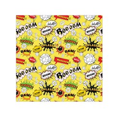 Cartoon Comics Pattern Square Satin Scarf (30  X 30 ) by Loisa77