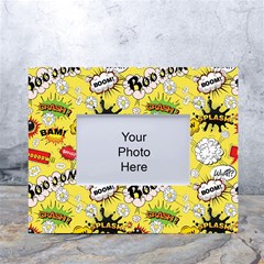 Cartoon Comics Pattern White Tabletop Photo Frame 4 x6  by Loisa77