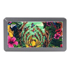 Monkey Tiger Bird Parrot Forest Jungle Style Memory Card Reader (mini) by Grandong