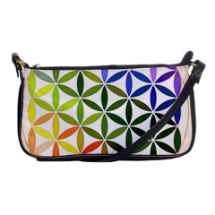 Mandala Rainbow Colorful Shoulder Clutch Bag by Grandong