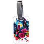 City Rose 2-gigapixel-art-scale-4 00x Luggage Tag (two sides) Front