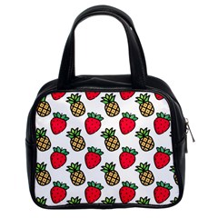 Strawberries Pineapples Fruits Classic Handbag (two Sides) by Loisa77