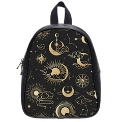 Asian Seamless Pattern With Clouds Moon Sun Stars Vector Collection Oriental Chinese Japanese Korean School Bag (small) by Perong