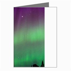 Northern Lights Green Aurora Borealis Greeting Card by Perong