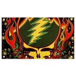 Grateful Dead Scarlet Fire Banner and Sign 7  x 4  Front