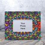 Dead Dancing Bears Grateful Dead Pattern White Tabletop Photo Frame 4 x6  Front