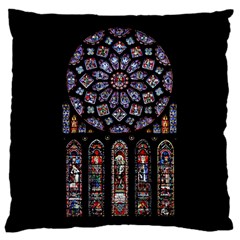 Chartres Cathedral Notre Dame De Paris Stained Glass 16  Baby Flannel Cushion Case (two Sides) by Grandong