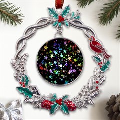 Christmas-star-gloss-lights-light Metal X mas Wreath Holly Leaf Ornament by Grandong