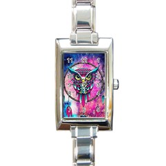 Owl Dreamcatcher Rectangle Italian Charm Watch by Grandong