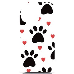 Dog Paw Vector Seamless Pattern With Hearts Iphone 14 Pro Max Black Uv Print Case by Perong