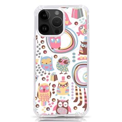 Cute Owl Bird Animal Pattern Iphone 14 Pro Max Tpu Uv Print Case by Perong