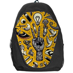 Yellow Template Design Backpack Bag by Perong