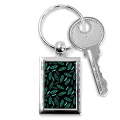 Leaves Pattern Abstract Blade Key Chain (rectangle) by Salmanaz77