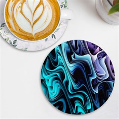 Nature Water Wave Architecture Uv Print Round Tile Coaster by Salmanaz77