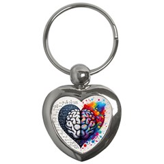 Brain Heart Math Key Chain (heart) by Salmanaz77