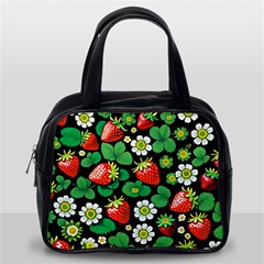 Strawberries Pattern Classic Handbag (one Side) by Salmanaz77