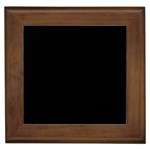 Plain Black Black Framed Tile Front