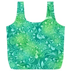 Retro Flower Pattern Design Batik Full Print Recycle Bag (xl) by Posterlux