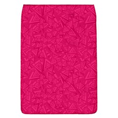 Pink Abstract Crimson Triangle Removable Flap Cover (l) by Posterlux