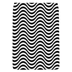 Black White Wave Pattern Wavy Water Seamless Removable Flap Cover (l) by Posterlux