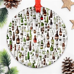 Bottle Chic Print Patterns Ornament (round) by BellaVistaTshirt02