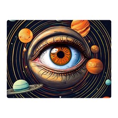 Eye Of The Universe (ai) Two Sides Premium Plush Fleece Blanket (mini) by dflcprintsclothing