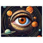 Eye of the Universe (AI) Premium Plush Fleece Blanket (Extra Small) 40 x30  Blanket Front