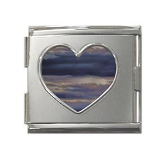 Twilight Serenade Print Mega Link Heart Italian Charm (18mm) by dflcprintsclothing