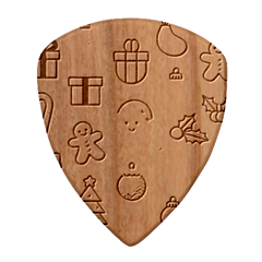 Christmas Decoration Angel Wood Guitar Pick (set Of 10) by Apen