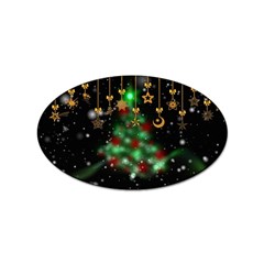 Christmas Star Jewellery Sticker (oval) by anzea